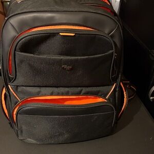 Black and Orange Men's Backpack